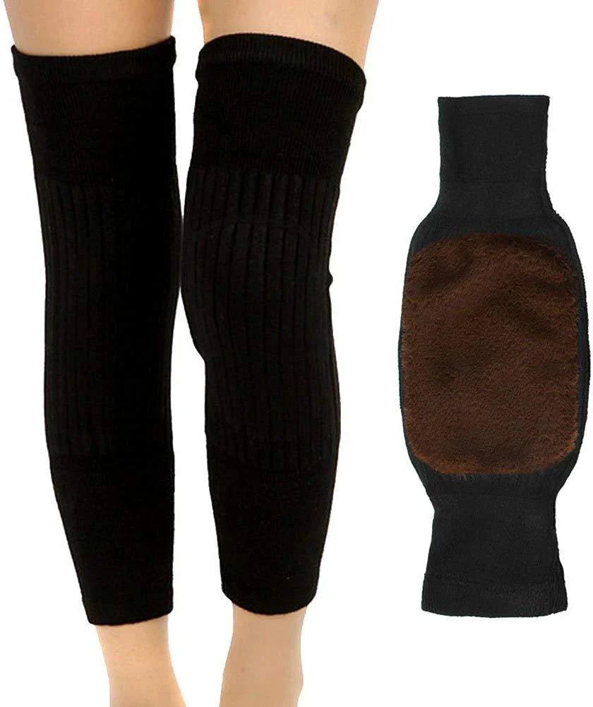 1 Pair Winter Wool Knee Pads Warm